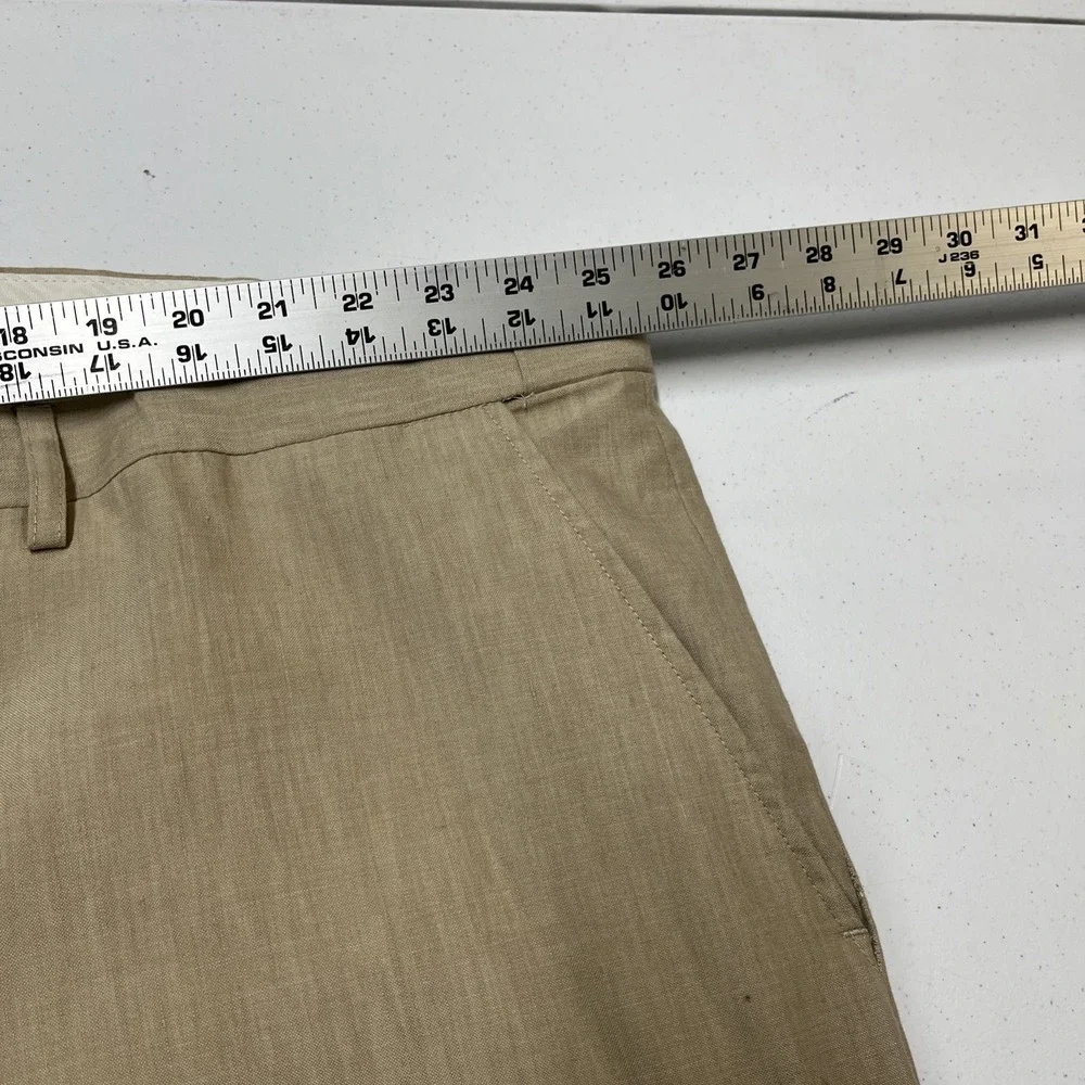 Oak Hill Pants Mens 52x30 Beige Linen Blend Trousers Lightweight Summer‎ Beach